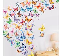 230+ PCS Large Butterfly Wall Decals, Self-Adhesive Vinyl Butterfly & Dot Stickers Unique Design Safe for Wall, Window, Door, Room Decor