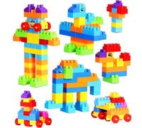 230-Piece Building Blocks Set for Kids Ages 3+ - Large Interlocking Construction Bricks, Colorful Educational STEM Toy, Creativity & Motor Skills Development Playset, Compatible Learning Blocks