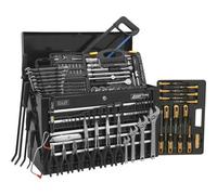 230 Piece Tool Kit With 5 Drawer Topchest - Ball Bearing Slides And Locking Mechanism - Black Finish