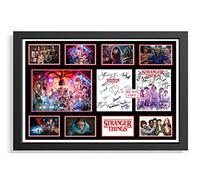 (230) Stranger Things Tv Show Cast Signed Framed Autograph Signature A4 (21 X 297 CM) Art Work Wall Art Display Great Gift Idea (REPRINT) #####