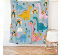 230 x 230 cm Blanket for Kids, Colorful Throw Blankets, Cute Flowers Animals Dinosaurs Print Flannel Fleece Blankets Plush Lightweight for Adults Boys Girls All Season Couch Sofa