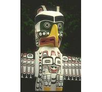 230010 Totem Pole Stanley Park British Columbia A4 Photo Poster Print 10x8