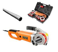 2300W Electric Pipe Threader, Handheld Pipe Threading Machine with 6 Dies & Carry Case, 1.2in to 2in Pipes Threading Machine, for Efficient Plumbing and Construction Projects