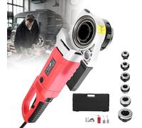 2300w Heavyduty Pipe Threading Machine,Portable Pipe Threading Tool,Hand-Held Pipe Threader, Pipe Threading Kit With 6 Pcs Dies,For Water Pipes&Wire Pipes&Gas Pipes