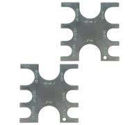 23080 PEX Crimp Tool Go/No-Go Gauge, Compatible with SharkBite 3/8 Inch Plumbing Fittings Tools, for Plumbing Fittings Calibration (2 pcs)