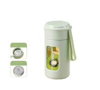 230ml（8 oz）Silicone Coated Glass Bottle with White Cap- BPA Free，Great for Water Tea Juice Coffee,Light Weight and Portable for Women Teens and Kids, Reusable, Borosilicate(Blue)