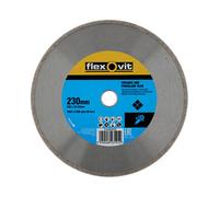 230mm X 22mm Diamond Cutting Continuous Rim Blade. Tiles. Flexovit