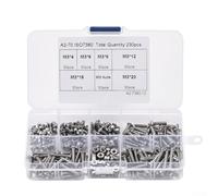 230pcs for m3 Hex Bolt Kit for Machinery 304 Stainless 230pcs | 230-piece for m3 set, 304 stainless steel, rust resistant, multi-length options, hex socket drive
