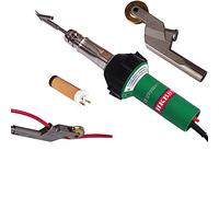 230V 1600W Vinyl Plastic Floor Hot Air Welding Gun with 1PC Welding Tip with Brass Penny Roller for Flooring Welding Rods