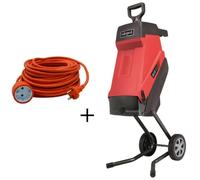 230V 2,4kW ELECTRIC GARDEN SHREDDER 45MM SCHEPPACH GS55 + EXTENSION CABLE 20 MT