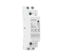 230V 25A Automatic Modular Contactor,2P 2NO for Household,Circuit Control Din, Rail Mount Low Noise Long with Visualization Window