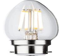 230V 4W LED BC Clear Candle Filament Lamp 2700K Dimmable