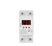 230V AC 40A 63A Din Rail Automatic Recovery Reconnect Over Under Voltage Protective Device Overvoltage Protector LED Display(40A)