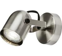 230V GU10 Single Spotlight - Brushed Chrome