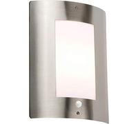 230V IP44 E27 40W max. Stainless Steel Outdoor Wall Fixture with PIR