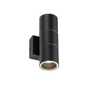 230V IP54 GU10 Up and Down Wall Light - Black