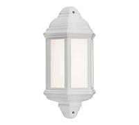 230V IP54 LED Half Wall Lantern - White