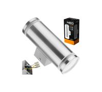230V LED facade lamp double silver 2 x 35W IP44 99-083