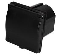 230v Mains 16A Flush Inlet Socket Black Caravan Motorhome Trailer Hook Up