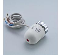 230VAC Electric Actuator with 100cm Cable, IP43 Rated Plastic Housing, Low 6.5mA Operating Current, -20°C to 50°C Temperature Range, for Underfloor Heating Systems, Normally Closed Desig