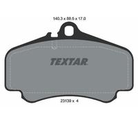 Textar Brake Pads 2313901 - Genuine OE Front Full Set of 4 Without Counterweights