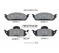 2319303 BRAKE PAD SET, DISC BRAKE FITS MERCEDES-BENZ M-CLASS ML 230