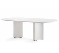 2325 Bol dining table W 260 cm Zanotta Talc glossy - ZANOTTA 2325 260