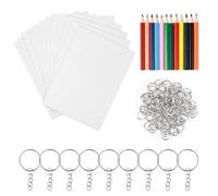 232Pcs Heat Shrink Sheet Set, 20Pcs Shrinky Art Paper, Creative Shrink Film