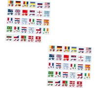 232pcs World Flag Stickers Temporary Tattoos Patriotic Transfer Face Decals for July Decorations and Tattoos, Keep your skin, And other special days, 50cm/2, 20 in patriotic face stickers, Everyday...