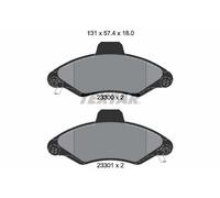 2330002 BRAKE PAD SET, DISC BRAKE FORD ESCORT MK VII CONVERTIBLE 1.4