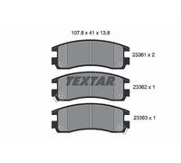 2336101 BRAKE PAD SET, DISC BRAKE TEXTAR