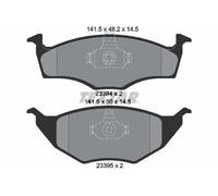 Textar Brake Pads 2339402 – Front Axle Disc, Genuine OE, Fits VW, Full Set of 4