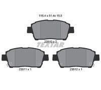 2351002 BRAKE PAD SET, DISC BRAKE TEXTAR