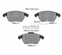 2358701 Textar Front Brake Pad Set Fits Audi Seat Skoda Vw A3 Sportback A1