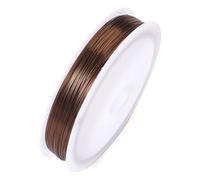 236.22 Feet(72m)/roll Brown Copper Jewelry Wire for Jewelry Making Soft Round Artistic Wires Beading Stringing Materials for DIY Craft Making Spool,28 Gauge 0.3mm