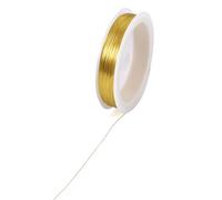 236.22 Feet(72m)/roll Gold Copper Jewelry Wire for Jewelry Making Soft Round Artistic Wires Beading Stringing Materials for DIY Craft Making Spool,28 Gauge 0.3mm