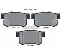 2365201 Textar Rear Brake Pad Set Fits Honda Civic Vii Fr-V Cr-V Ii Accord