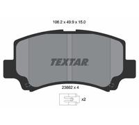2366201 BRAKE PAD SET, DISC BRAKE TEXTAR