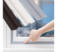 236Inch Window Draft Excluder 6M Self-Adhesive T Shape Door Insulation Seal Strip Weather Stripping Draught Excluder Sound Proofing Seal Strip for Window Gap and Door Frame (Brown, 236Inch(6M))
