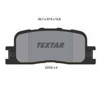 2370201 BRAKE PAD SET, DISC BRAKE TEXTAR