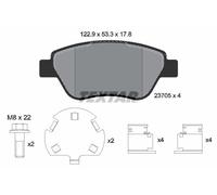 2370507 BRAKE PAD SET, DISC BRAKE FITS FOR FIAT DOBLO MPV 1.2