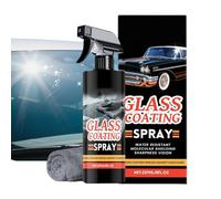 237ml Automotive Glass Cleaner Spray - Anti-Rain Coating Agent With Towel | Car Truck SUV Windshield Protector Driving Safety For Morning Winter Night Commute Travel Highway Garage