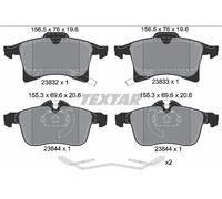 2383204 Textar Front Brake Pad Set Fits Opel Corsa E Adam D