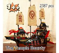2387pcs The Temple Bounty 71848 Asian Shrine Sanctuary Secret Ninja Figures Building Blocks Model Toys Birthday Christmas Gifts Temple Bounty