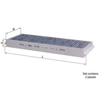 239/S Cabin Air Filter Fits Audi A3 Sportback R8 Spyder A6 C6 Avant MAHLE LAK
