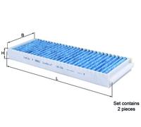 Mahle Original Cabin Filter LAO 239/S CareMetix Activated Carbon - OE 4F0819439B/A/C, 4F089838B