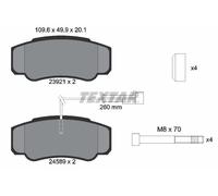 2392103 BRAKE PAD SET, DISC BRAKE TEXTAR