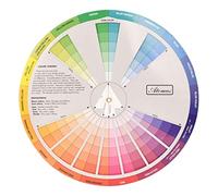 23cm Color Wheel Paint Mixing Guide, Tattoo Pigment Blending Board for Makeup Art