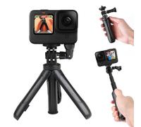 23cm/Inch Mini Tripod Selfie Stick for Camera, Webcam Stand, Compatible with Action Cameras GoPro EK7000/EK7000 Pro, Brave 7, V50X/V50 Pro/V50 Elite, Brave 4 Pro & Other Action