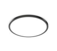 23CM LED Ceiling Light 18W 1800LM 3CCT IP54 Bathroom light Black 1 Pack | 3000K/4000K/6500K 3 Color Temperature, IP54 Round Waterproof Bathroom Light for Bathroom Bedroom Kitchen Hallway Living Room